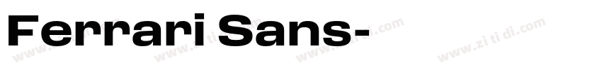 Ferrari Sans字体转换 Ferrari Sans字体转换